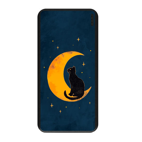 Carregador Portátil Fast Charge -  Gato na Lua