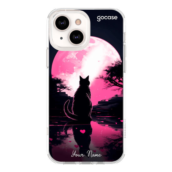 Cat on the Moon Phone Case