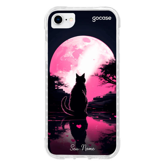 Capinha para celular  Gato na Lua