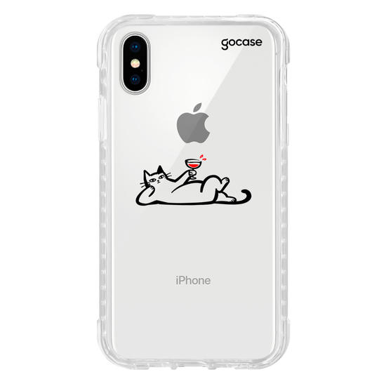 Capinha para celular  Gato Relax com Nome