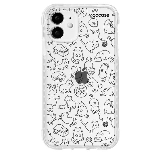 Capinha para celular  Gatos  Rabisco Fofo