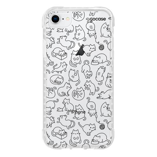 Capinha para celular  Gatos  Rabisco Fofo