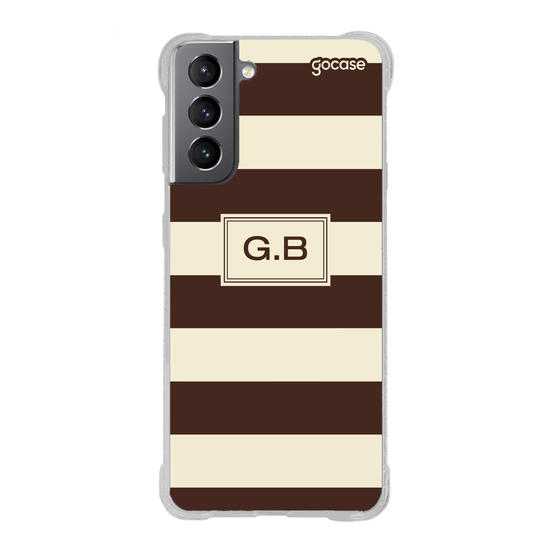 Capinha para celular  Gabi Brandt - Iniciais com Listras