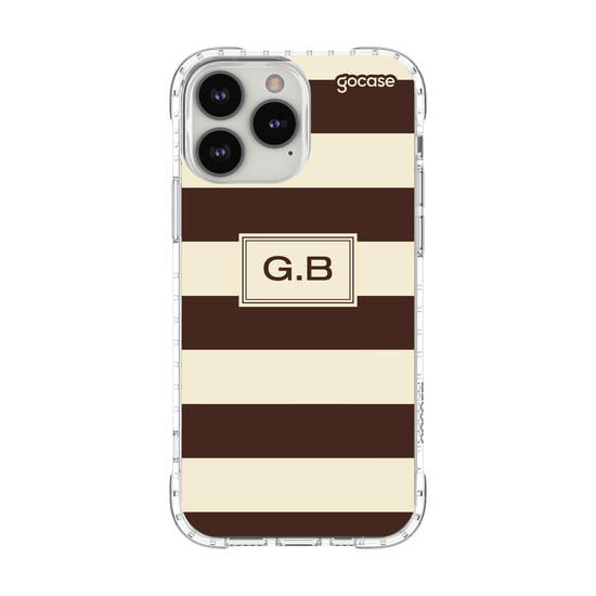 Capinha para celular  Gabi Brandt - Iniciais com Listras
