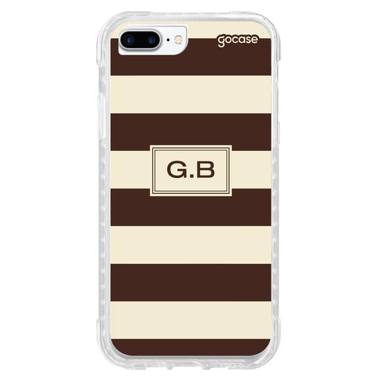 Capinha para celular  Gabi Brandt - Iniciais com Listras