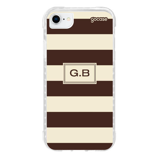 Capinha para celular  Gabi Brandt - Iniciais com Listras