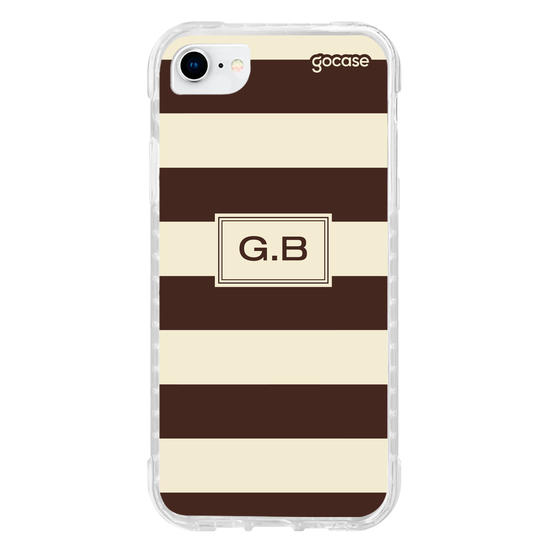 Capinha para celular  Gabi Brandt - Iniciais com Listras