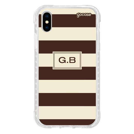 Capinha para celular  Gabi Brandt - Iniciais com Listras