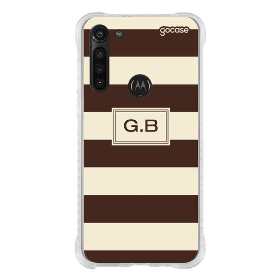 Capinha para celular  Gabi Brandt - Iniciais com Listras