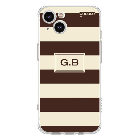 Capinha para celular  Gabi Brandt - Iniciais com Listras