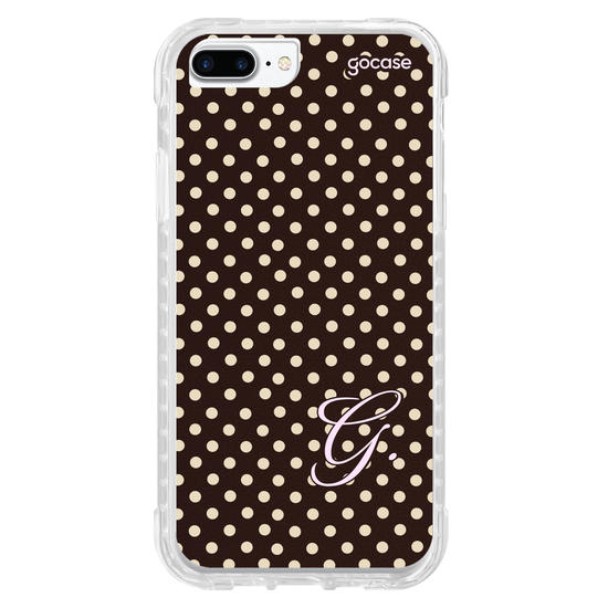 Capinha para celular  Gabi Brandt - Inicial Polka Dot