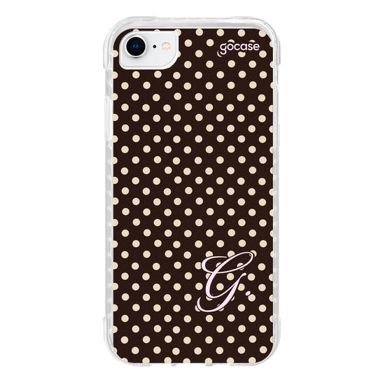 Capinha para celular  Gabi Brandt - Inicial Polka Dot