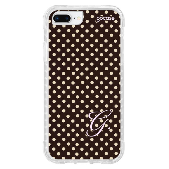 Capinha para celular  Gabi Brandt - Inicial Polka Dot