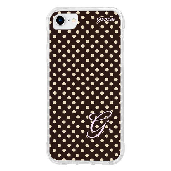 Capinha para celular  Gabi Brandt - Inicial Polka Dot