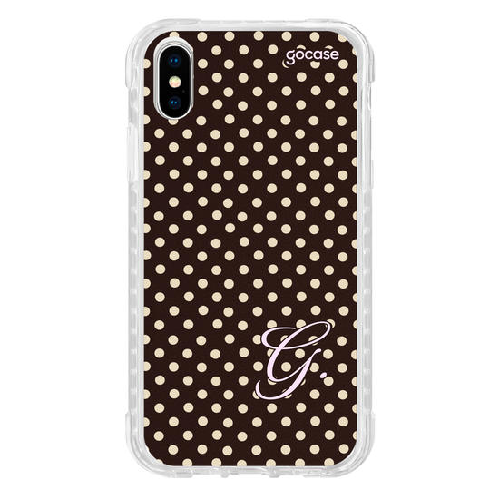 Capinha para celular  Gabi Brandt - Inicial Polka Dot