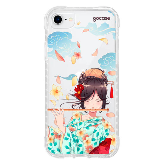 Capinha para celular Geisha Cartoon