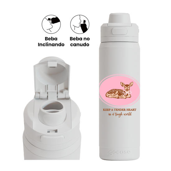 Garrafa Térmica Flip Pro + Ebook - Gentle Deer