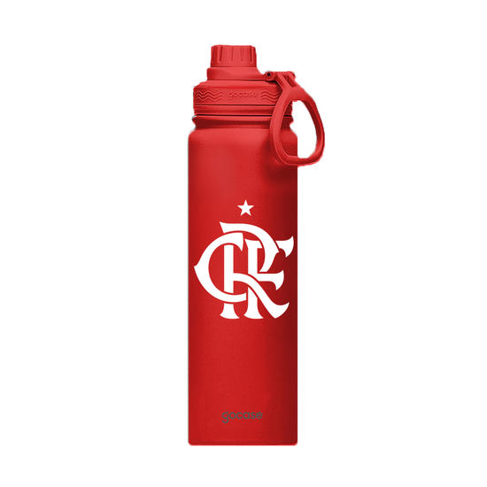 Garrafa Térmica Fresh + Ebook - Garrafa Térmica Fresh - Flamengo - Escudo