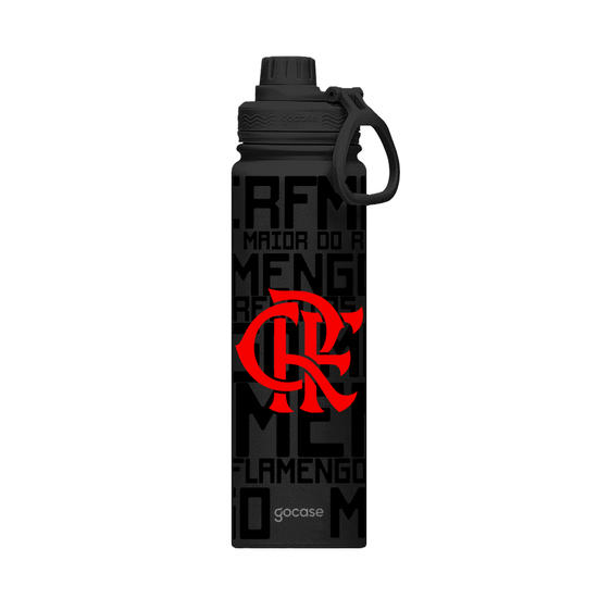 Garrafa Térmica Fresh - Flamengo - Black Logo