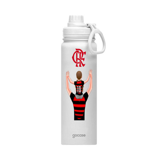 Garrafa Térmica Fresh + Ebook - Flamengo Pai Torcedor