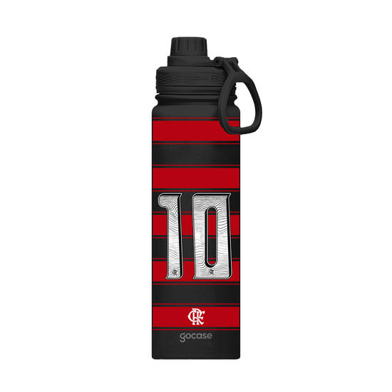 Garrafa Térmica Fresh + Ebook - Flamengo Uniforme 1 2025 P