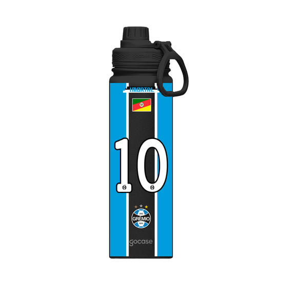  Garrafa Térmica Fresh + Ebook - Grêmio - Uniforme 1 2025 P