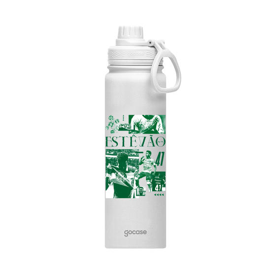 Garrafa Térmica Fresh + Ebook -  Palmeiras - Estevão Graphic