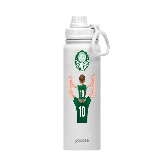 Garrafa Térmica Fresh + Ebook - Palmeiras - Pai Torcedor
