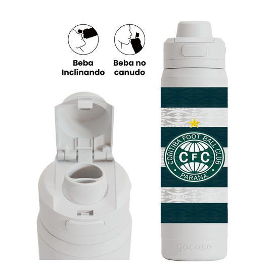 Garrafa Térmica Flip Pro + Ebook -  Coritiba - Uniforme 3 2025