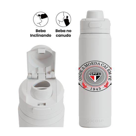 Garrafa Térmica Flip Pro + Ebook - São Paulo - Onde a Moeda Cai em Pé