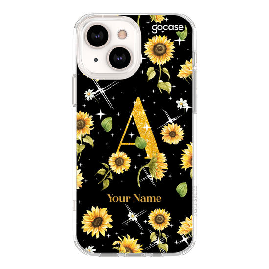 SunFlowers & Stars with Initial Phone Case