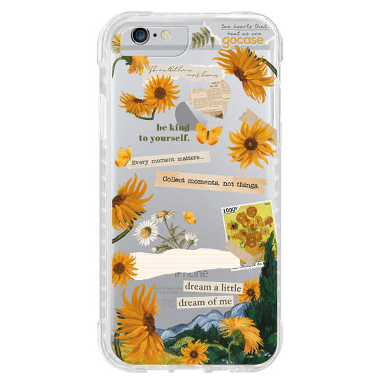 Capinha para celular  Girassóis de Van Gogh - Colagem