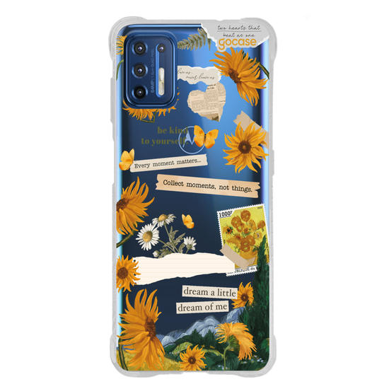 Capinha para celular  Girassóis de Van Gogh - Colagem