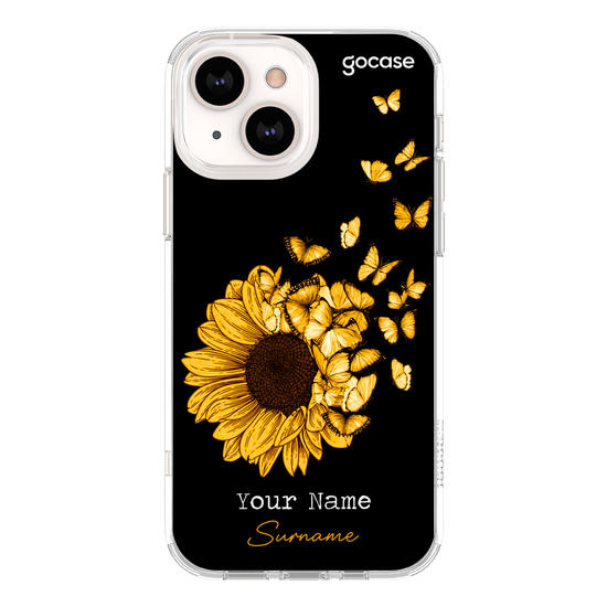 Sunflower and Butterflies Phone Case