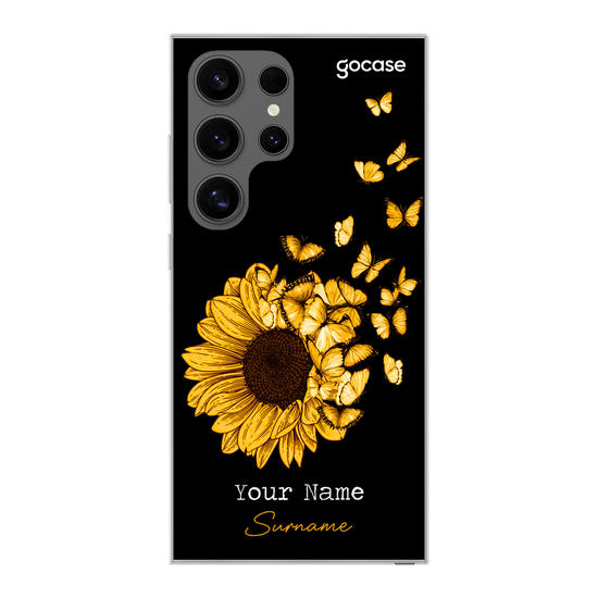 Sunflower and Butterflies Phone Case