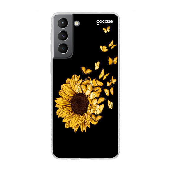 Sunflower and Butterflies Phone Case