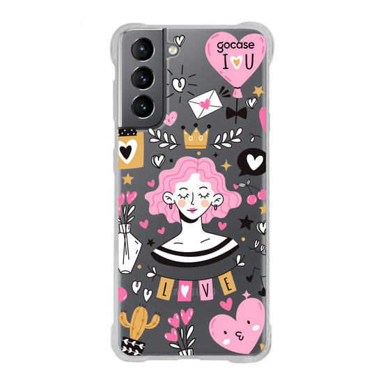 Capinha para celular  Girl Sticker