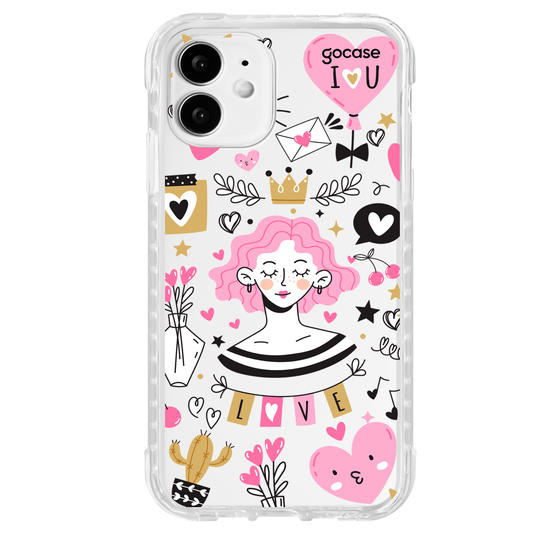 Capinha para celular  Girl Sticker