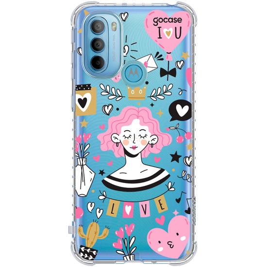 Capinha para celular  Girl Sticker