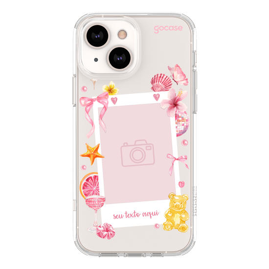 Capinha para celular Girly Girl Polaroid