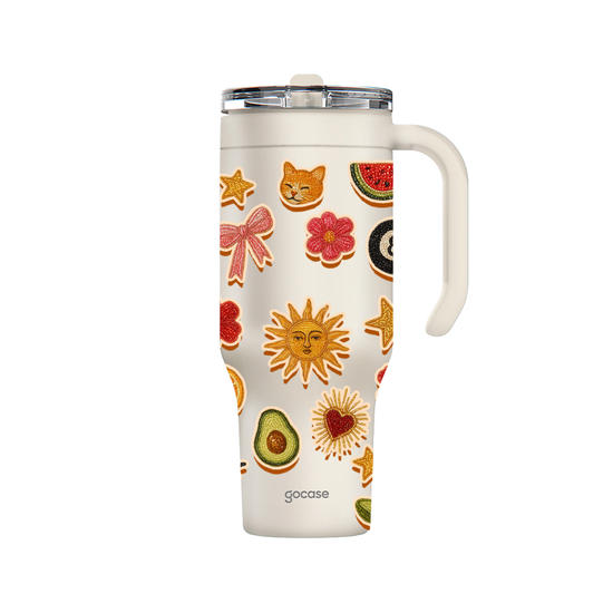 Copo Térmico Life - Glitter Stickers