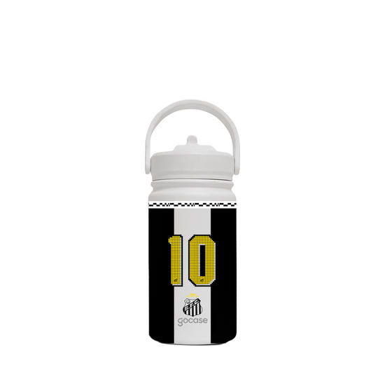 Garrafa Térmica Mini + Ebook - Santos - Uniforme 2 2025 P