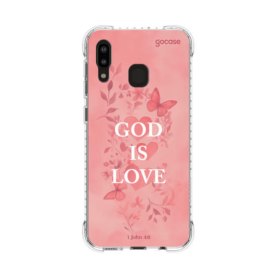 Capinha para celular  God Is Love - Pink Hearts