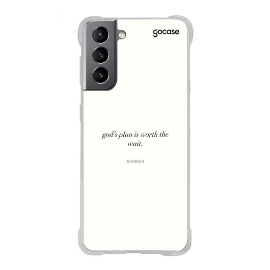Capinha para celular  Gods Plan Is Worth The Wait - Isaiah 30:18