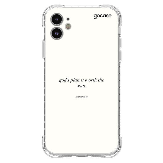 Capinha para celular  Gods Plan Is Worth The Wait - Isaiah 30:18