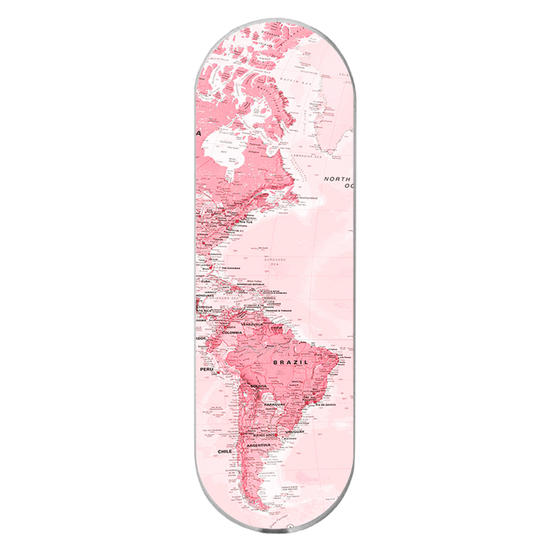 GoGrip - Mapa Mundi Rosa Manuscrita