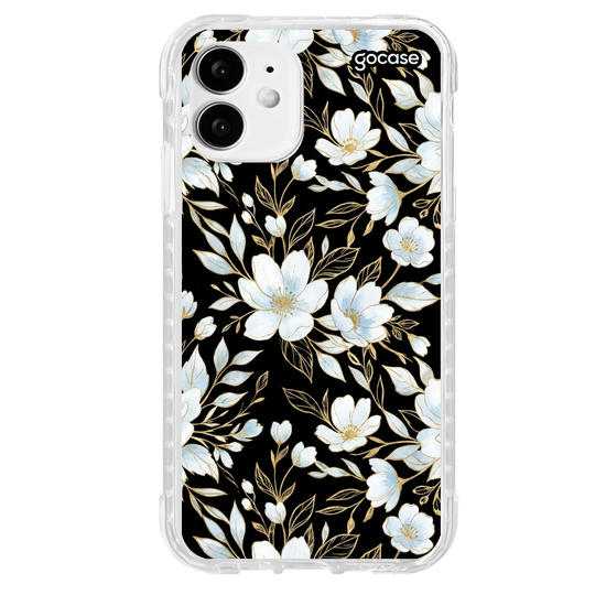 Capinha para celular  Golden Blue Floral