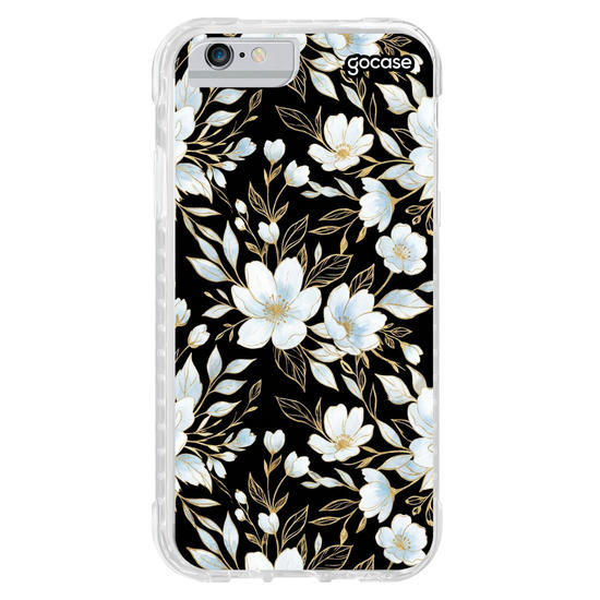 Capinha para celular  Golden Blue Floral