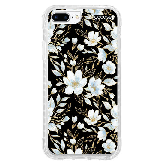 Capinha para celular  Golden Blue Floral
