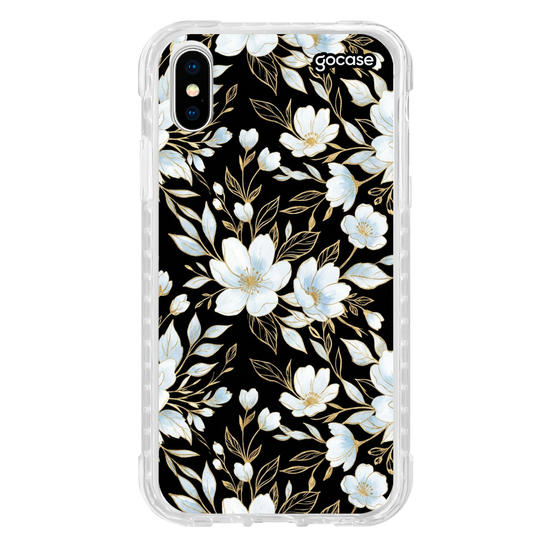 Capinha para celular  Golden Blue Floral